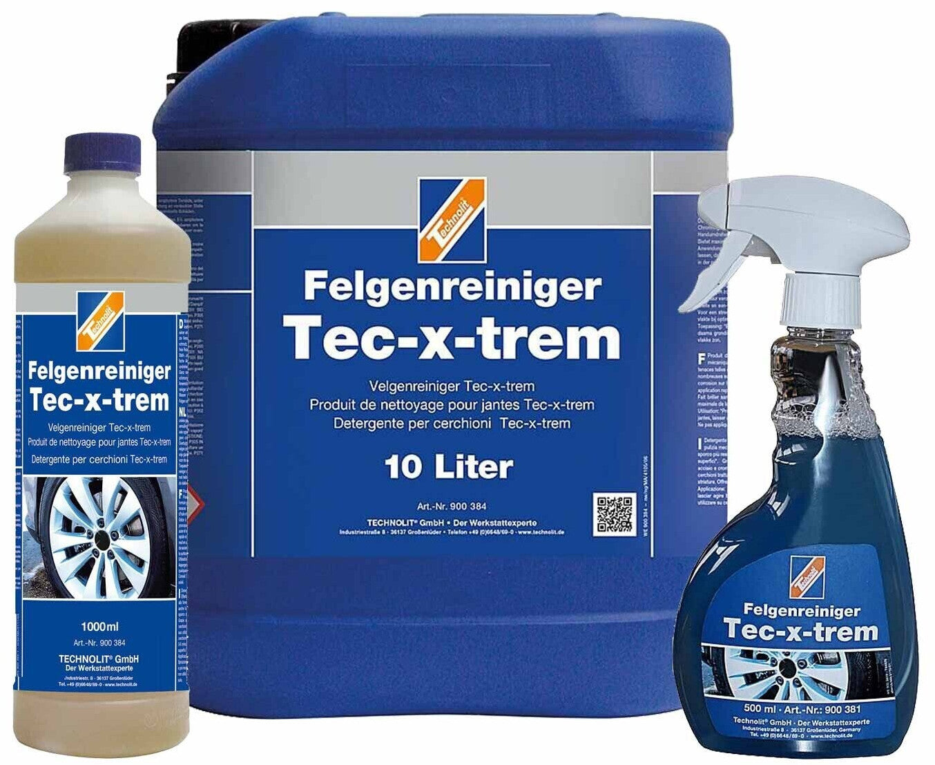 Technolit Tec-X-trem 10L - Felgenreiniger mit Wirkindikator (Farbumschlag)