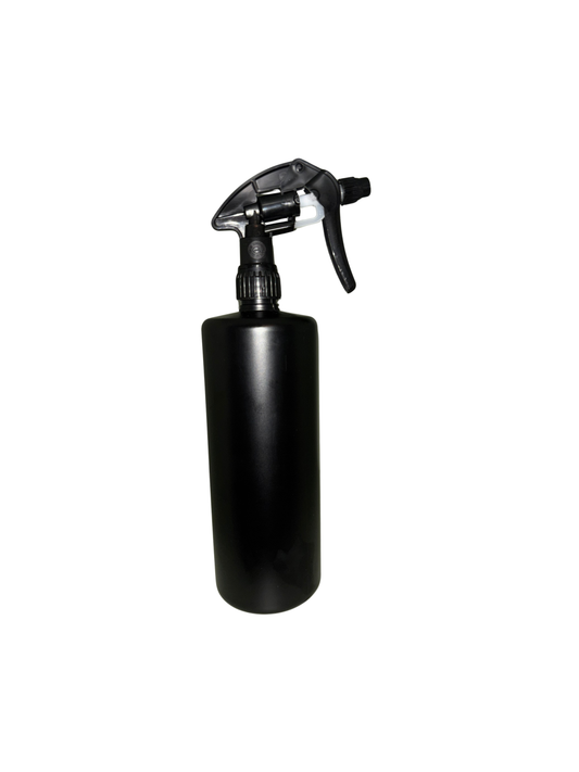 Profi-Sprühflaschen 1000ml HDPE + Canyon CHS-3A Trigger (schwarz matt/schwarz) -260mm Schaft