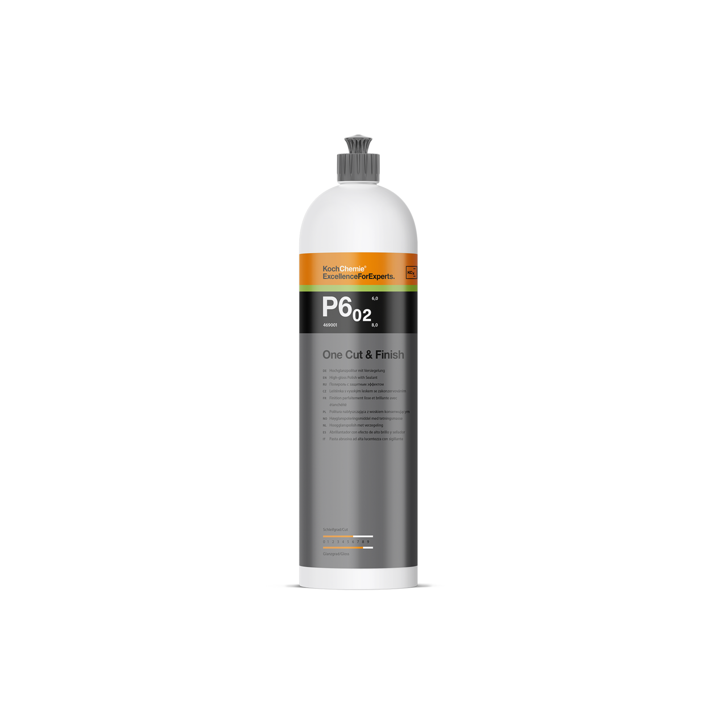Koch Chemie One Cut & Finish P6.02 – 250ml bis 1000ml - Die Hochglanz-1-Step-Politur