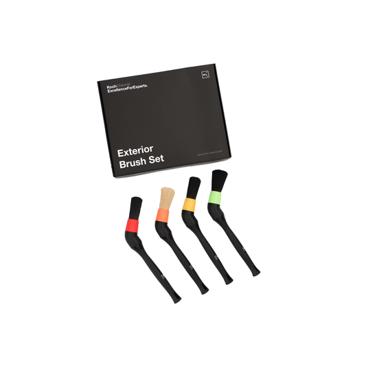 Koch Chemie Exterior Brush Set – Das ultimative 4er-Spezialpinsel-Set für kratzerfreie Detailarbeit am Außenlack